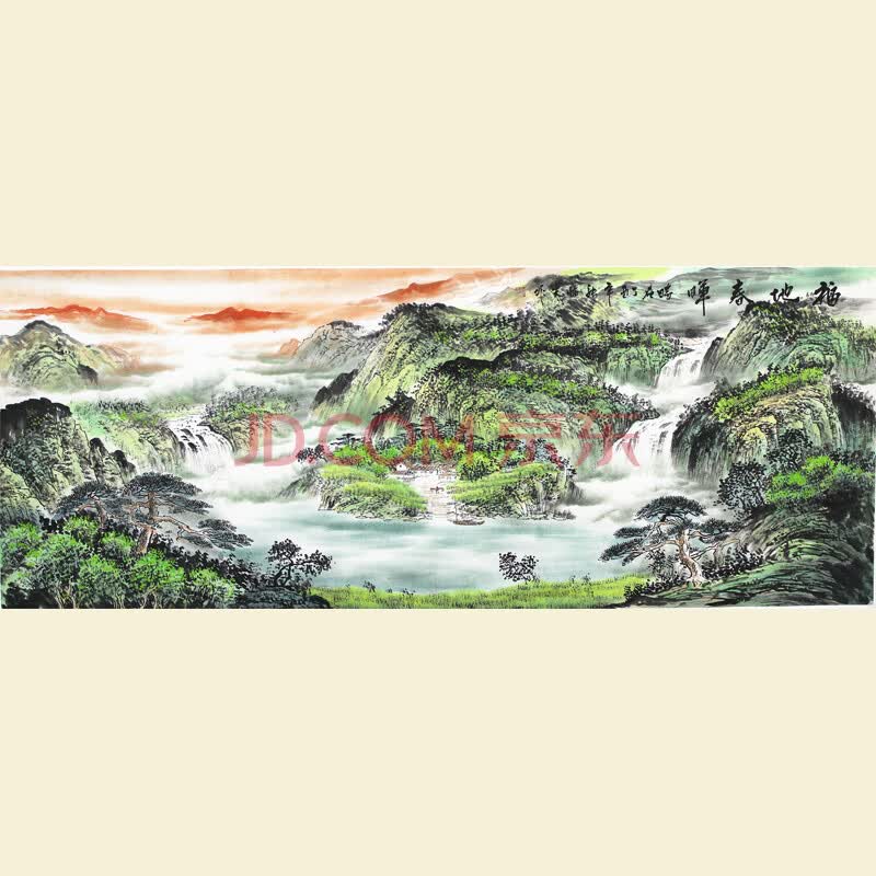 国家一级美术师 山水画家 张临光【福地春晖】180x70cm