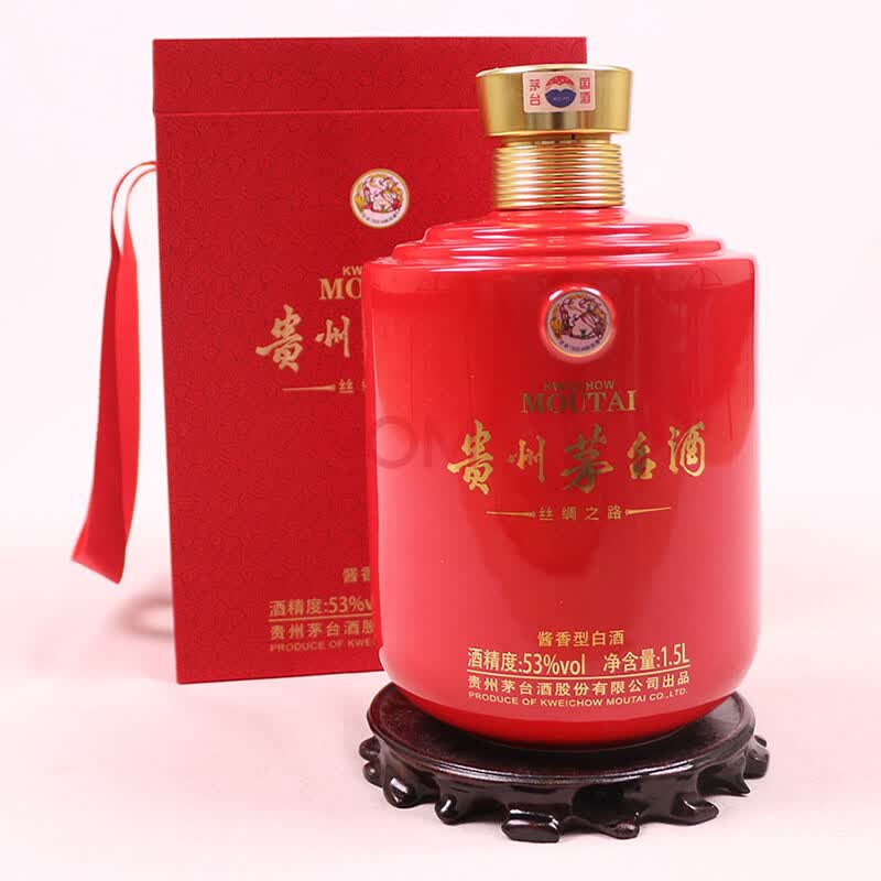 贵州茅台酒(丝绸之路 红色)2015年 53度 1.5l 1瓶【13】