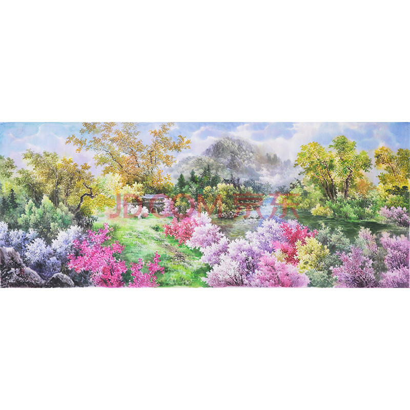 朝鲜国家一级画家艺术家 金林《潺潺小溪》