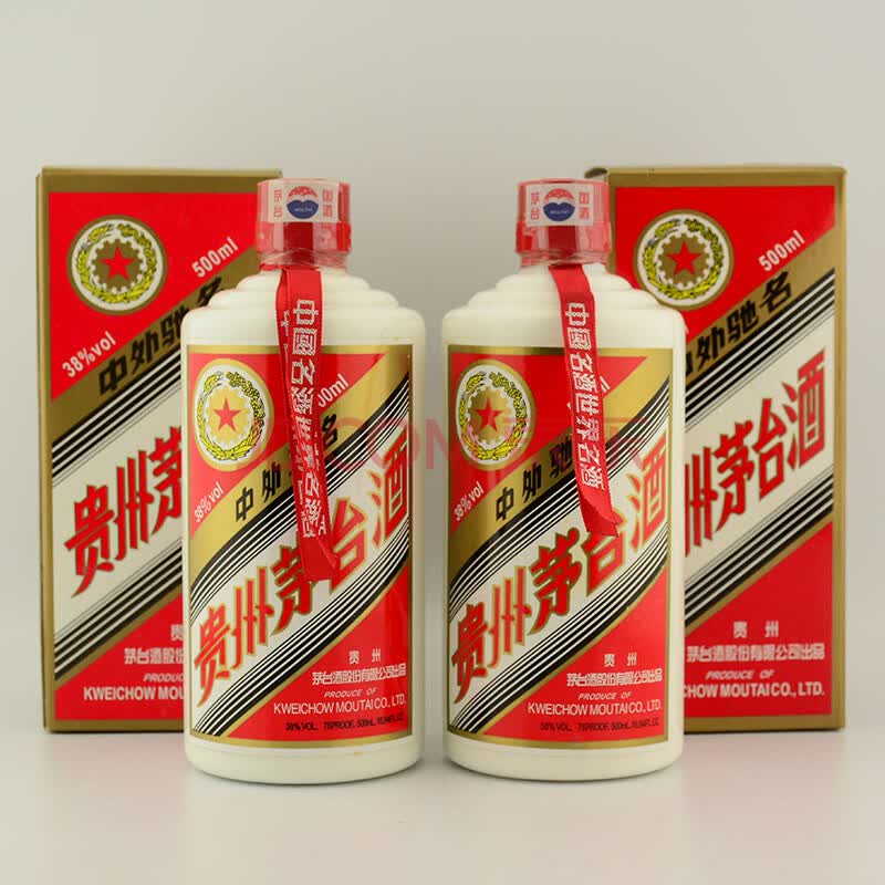 贵州茅台 2008年 38度 500ml 2瓶 【62】(白酒 老酒)