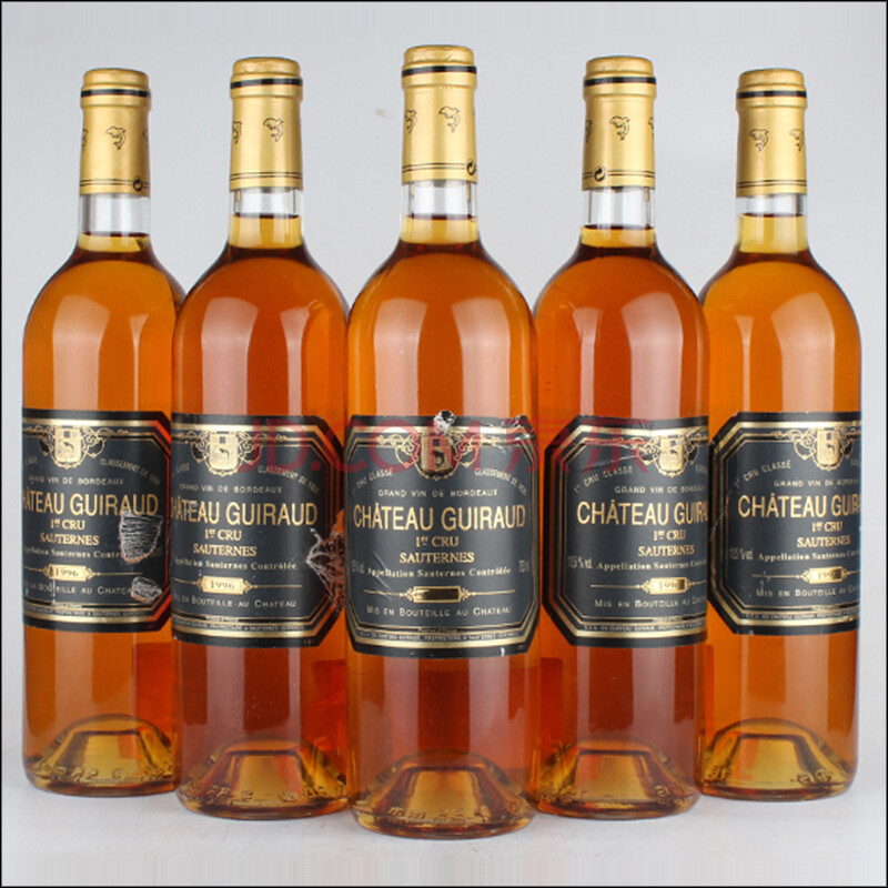 1996年 芝路酒庄贵腐甜白 chateau guiraud 750ml 5瓶