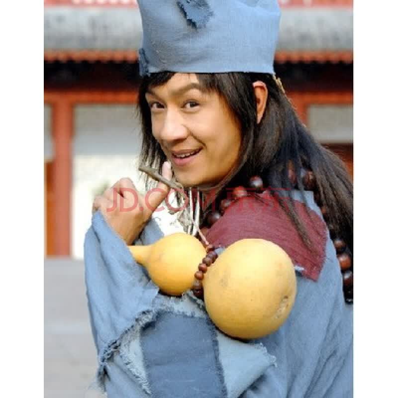 2017新款古装男乞丐济公服装活佛济公舞台戏服演出服饰 浅蓝色衣服