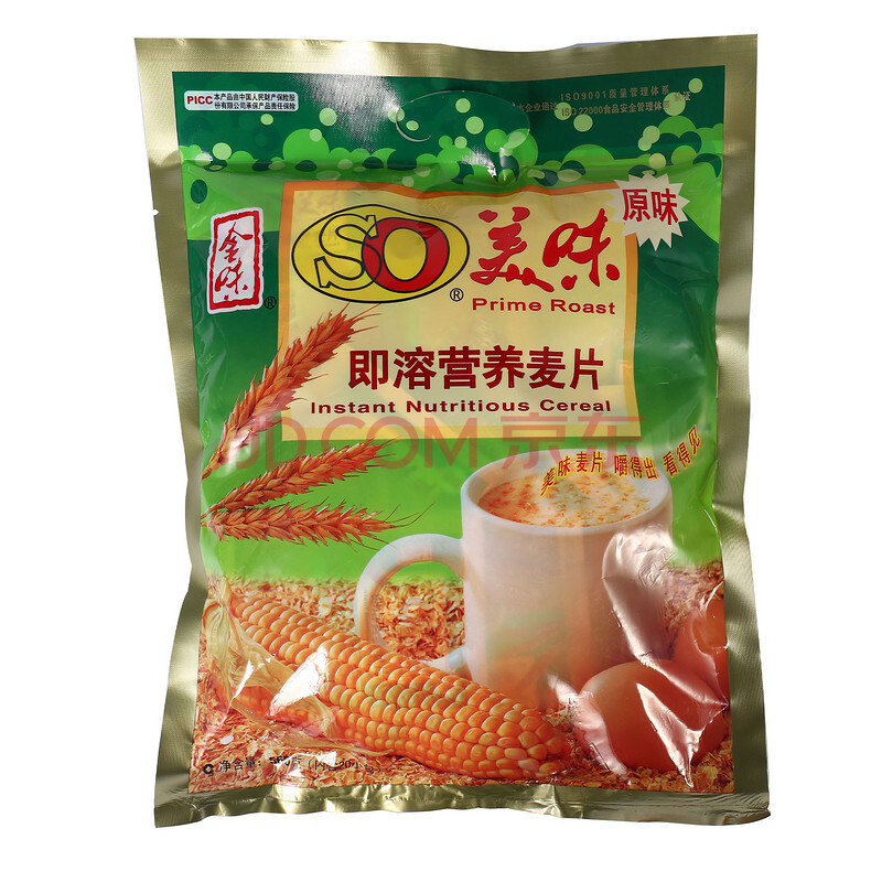 金味美味即溶营养麦片原味 560g/袋(内含20小包)