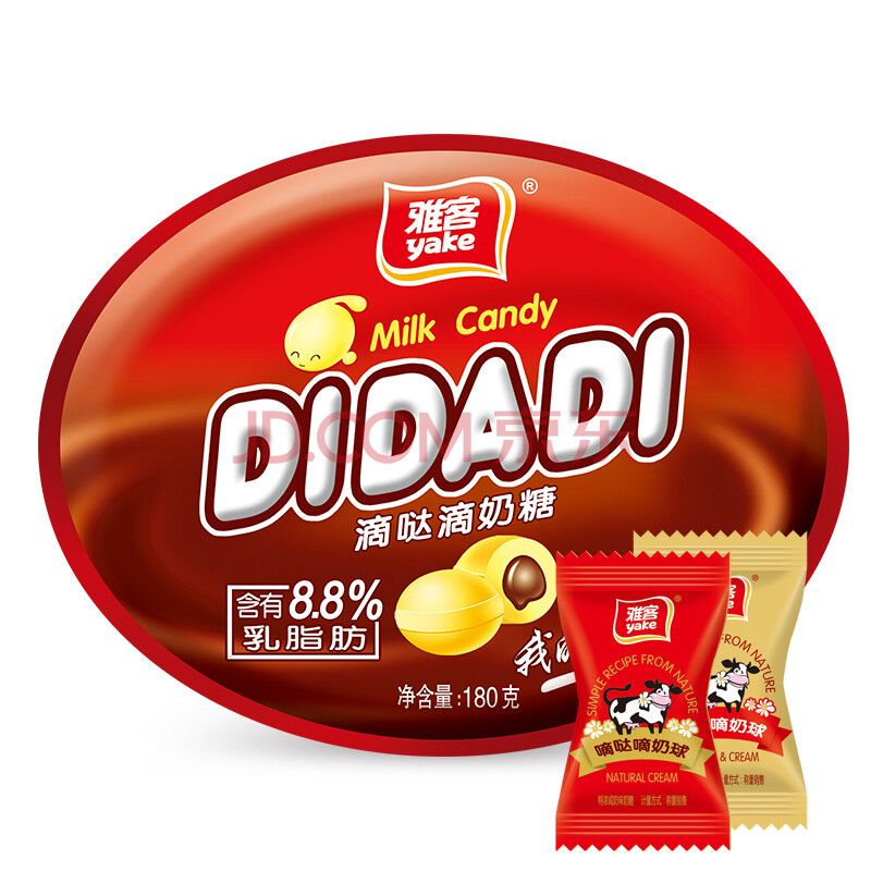 雅客滴哒滴奶糖180g