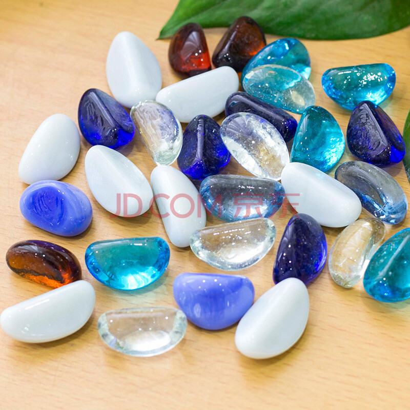 水仙水培盆铜钱草碗莲水培花盆水培植物花瓶鱼缸 混色雨花石50粒装