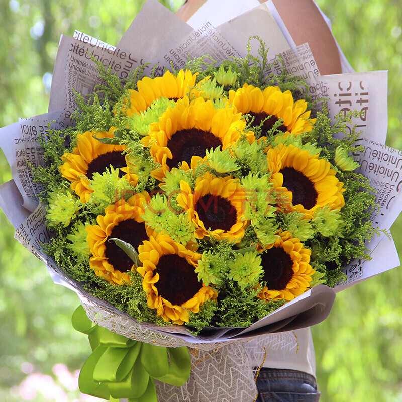 【sunflower】9枝向日葵花束
