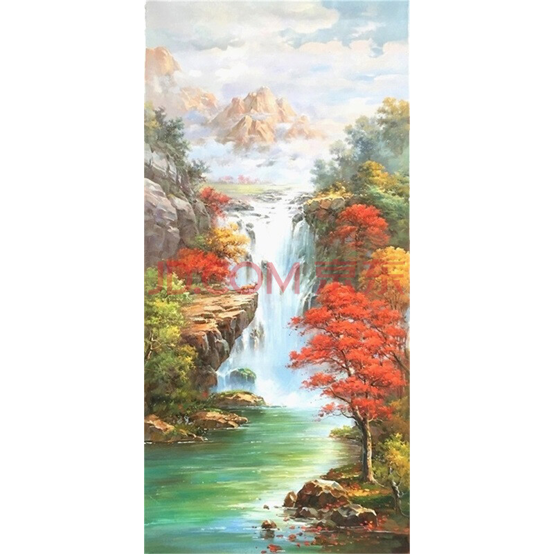 郑武贤《源远流长》大尺寸 布面油画