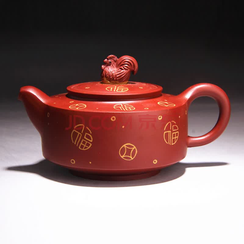 原矿大红袍 《生肖 鸡》 宜兴紫砂 助理工艺美术师 唐志平之作 200cc