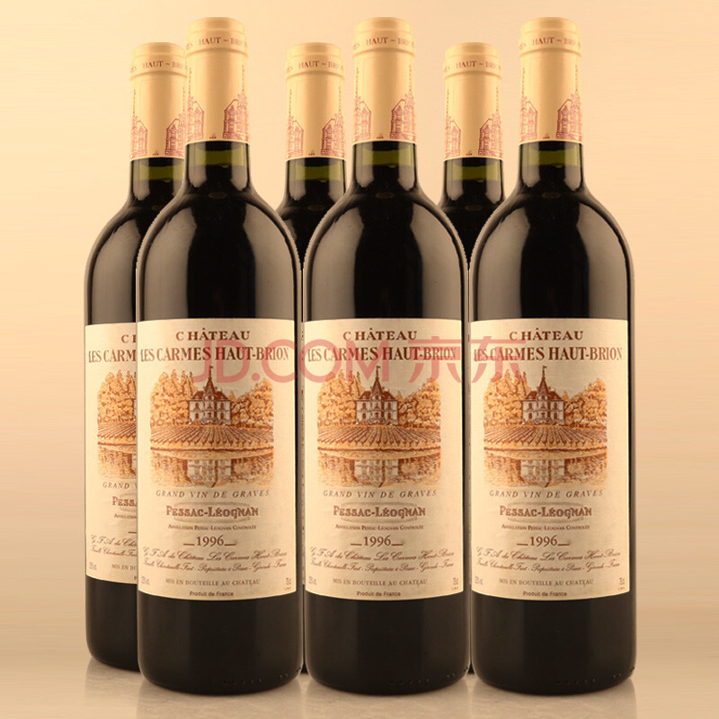 1996年 利嘉红颜容干红葡萄酒 750ml 6瓶 红酒拍卖