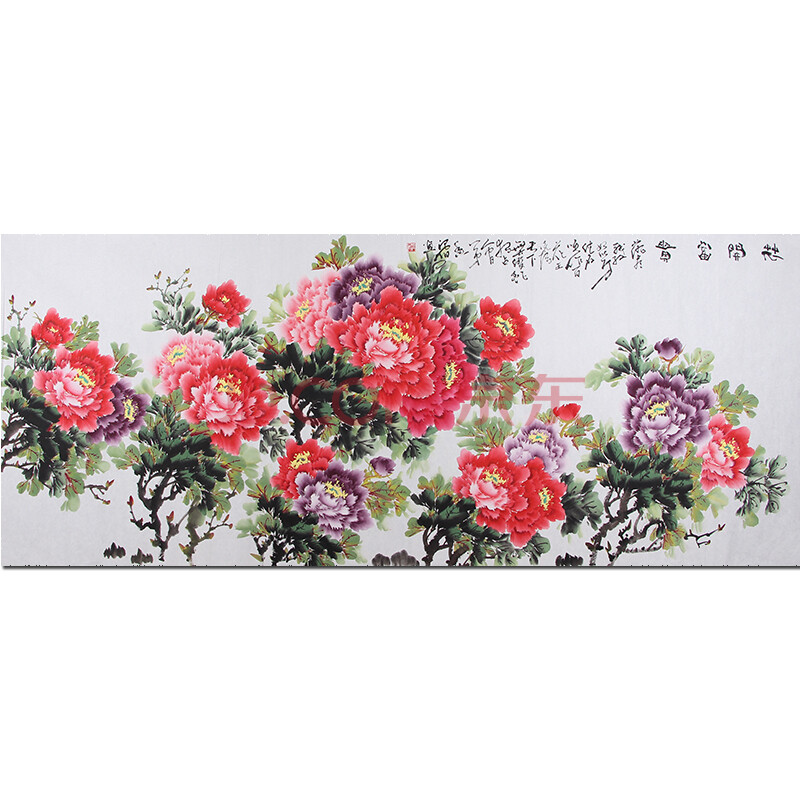 专业牡丹画家 职业画师 张浪伯《花开富贵》