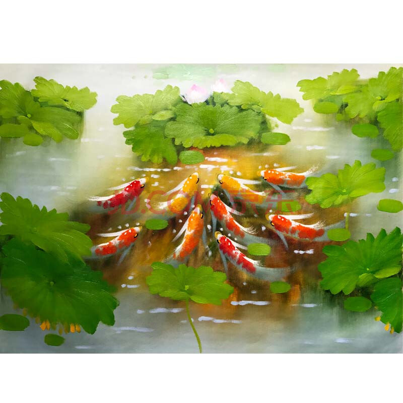 杜晓枫《富贵有鱼》 布面油画