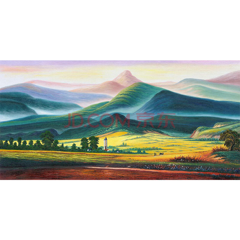 王斌《巨人山》1.8米布面油画