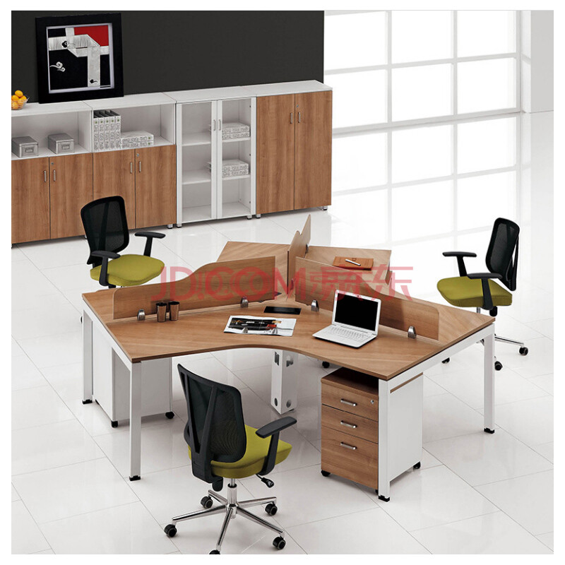 办公家具 三人位办公桌 员工桌 6人位卡座 办公家具定做 三人屏风隔断