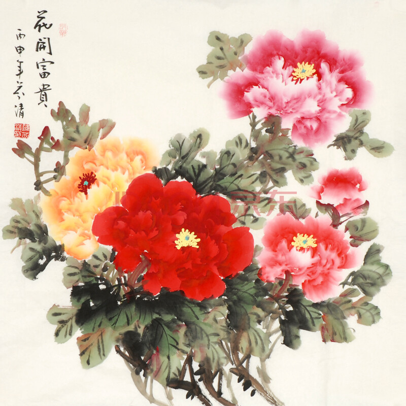 職業畫家 陳芬清《花開富貴》