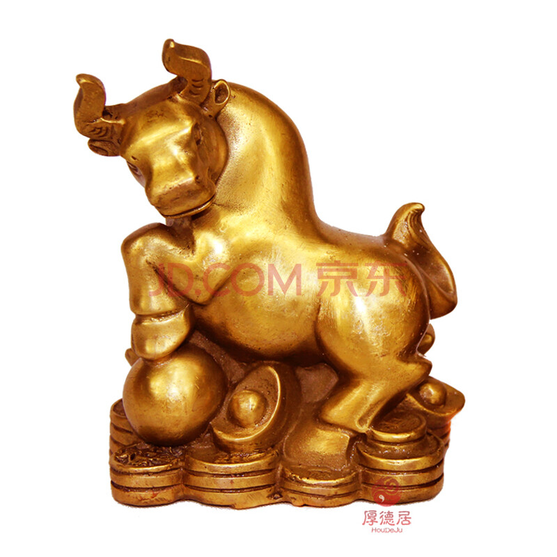 厚德居 铜十二生肖摆件属鼠牛虎属兔龙蛇马羊猴鸡狗猪居家工艺品 中号