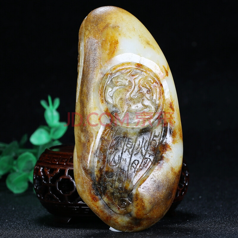 和田玉籽料独籽把件 仿古427克 王石玉铺