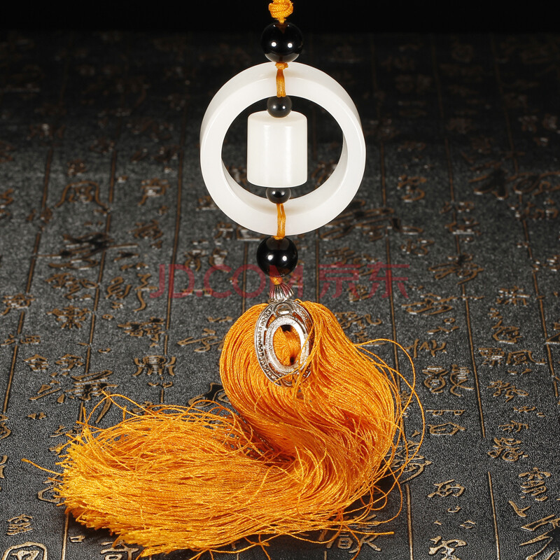 和田玉白玉路路通 时来运转手把件 车挂 平安吉祥 100.7克 珍汇玉业