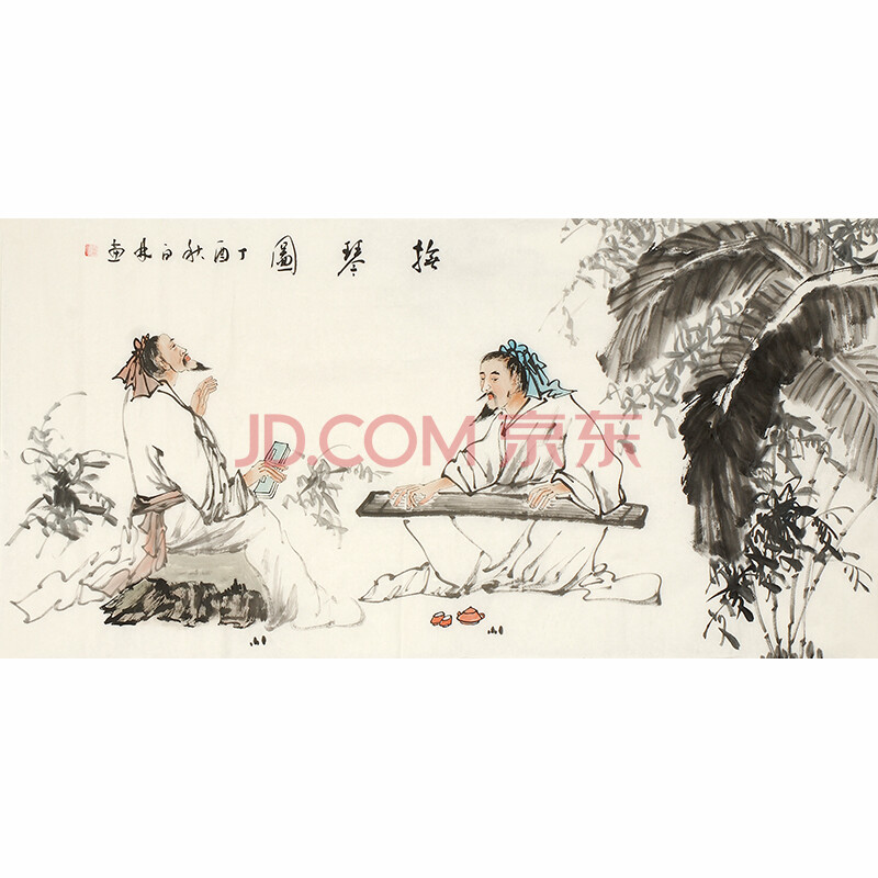 国家一级美术师 白林《抚琴图》