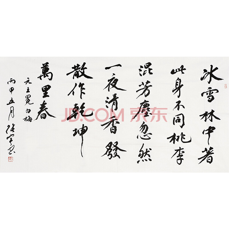 中国书法家协会理事 张宇《元·王冕诗·白梅》