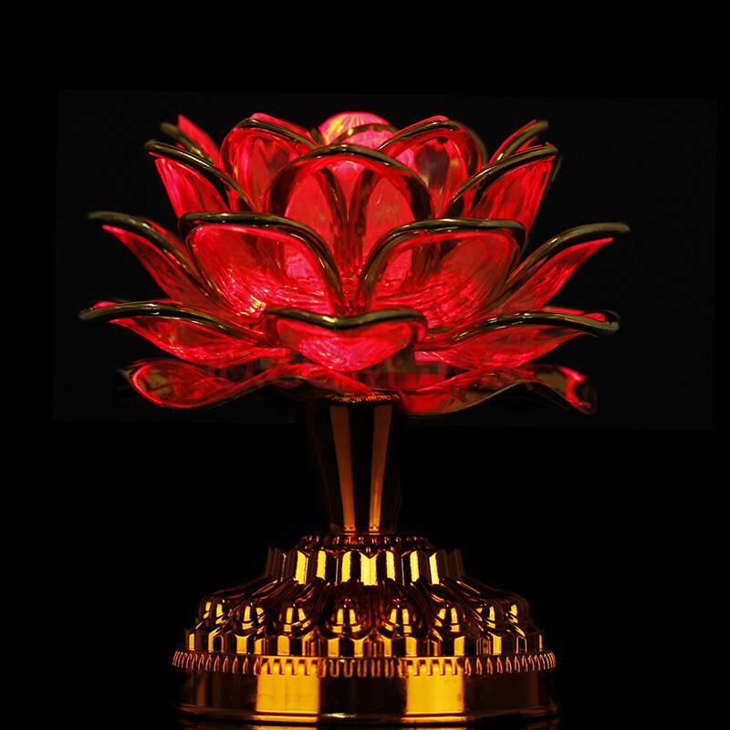 禾吉轩开光led七彩莲花灯供佛灯高清音质唱佛念佛机佛供灯佛具佛教