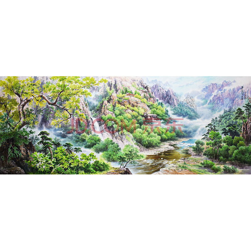 一级艺术家珠成《长寿山的春天》