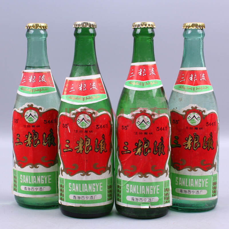 三粮液 1990年 55度 544ml 4瓶【y22】(白酒 老酒)