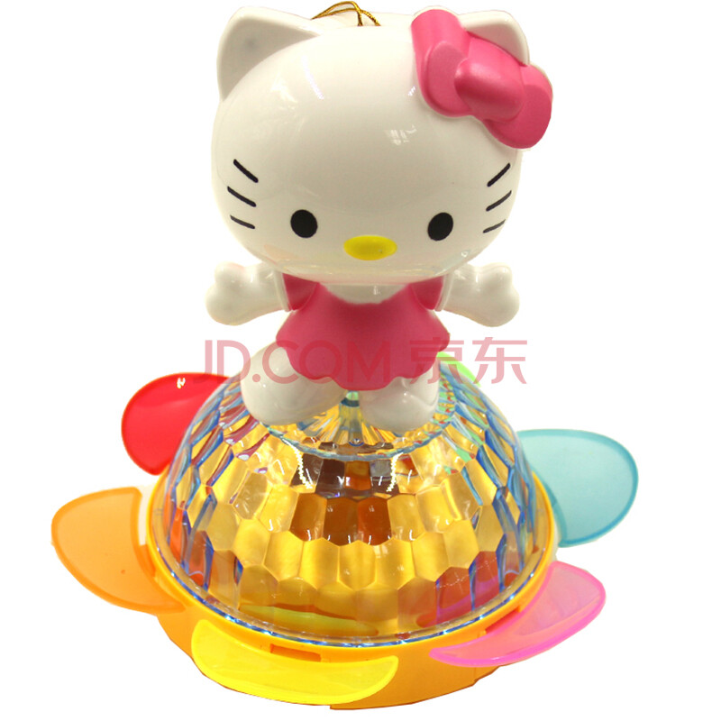 元宵节灯笼儿童电动发光玩具手提音乐七彩花灯节日 kt猫