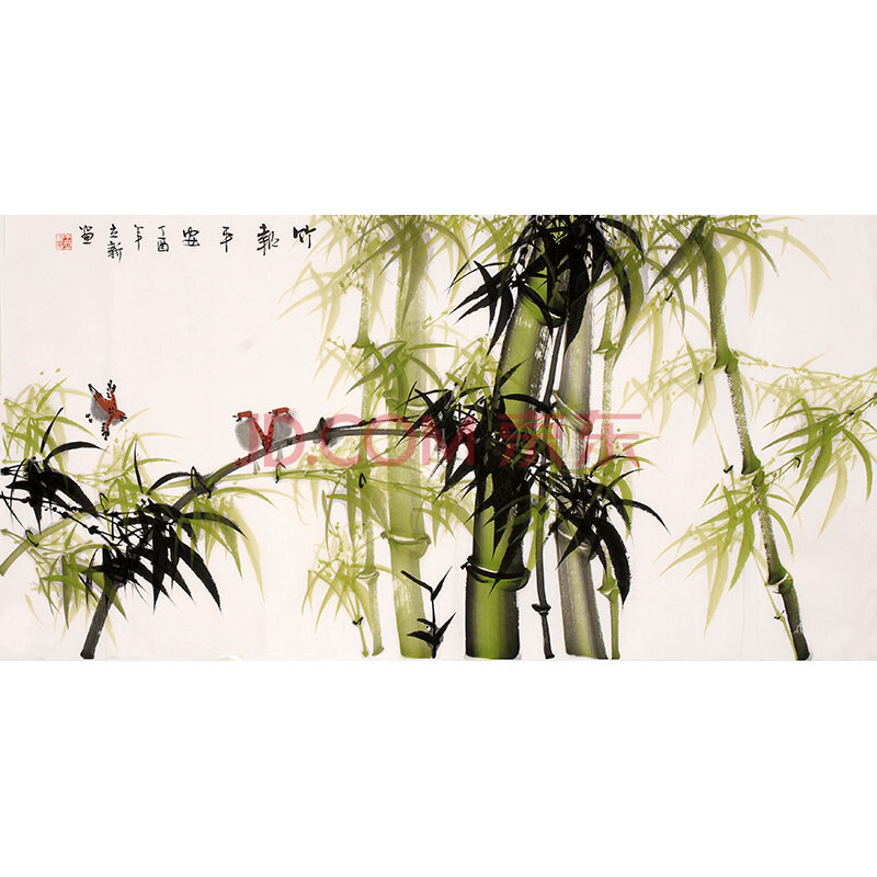 山东女画家协会会员 王立新《竹报平安》