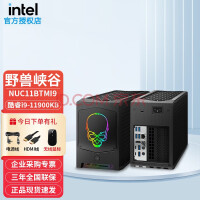 英特尔（Intel） NUC11代酷睿处理器i7/i9飞龙/猛兽/幽灵峡谷可加独立显卡迷你电脑主机 野兽峡谷NUC11BTMI9-11900KB 标配+32G内存 +1TB Nvme固态硬盘