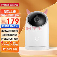 华为智选 海雀摄像头家用360度全景手机远程监控器无线网络wifi室内2K云台高清300W夜视器 【标准版】+5m延长线+读卡器+支架