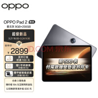 OPPO Pad 2平板 2.8K超高清大屏 144Hz超高刷 天玑9000 8GB+256GB 星云灰 办公学习娱乐游戏平板电脑
