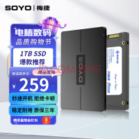 梅捷（SOYO） 1TB SSD固态硬盘 SATA3.0接口 笔记本台式机家用硬盘 1TB【大容量】