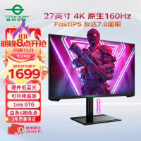 ̩̹27Ӣ 4K ԭ160Hz FastIPSɫ Ӳ 1msGTG 10.7ɫ羺ϷʾP27H2V