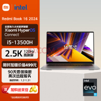 СױʼǱ  Redmi Book 16 2024 13i5-13500H 2.5K-120hzˢ ᱡ(i5 16G 1T office)