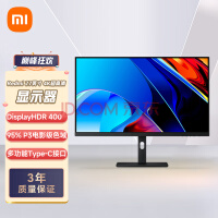 小米Redmi 27英寸显示器4K超清 IPS技术 100%sRGB HDR400 Type-C反向充电 升降旋转支架电脑办公显示器显示屏