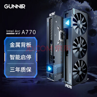 蓝戟（GUNNIR）Intel Arc A770 Photon 8G OC 2400MHz GDDR6超频版 游戏设计视频剪辑台式电脑独立显卡