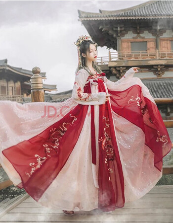 龙母汉服汉尚华莲鲛人泪净燃汉服百鸟朝凤山海集同舟夜芙蕖九夜尾龙母