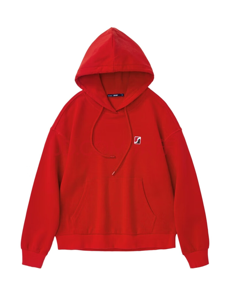 森马连帽卫衣女2020秋季新款个性时尚套头衫女装黄色宽松上衣学生