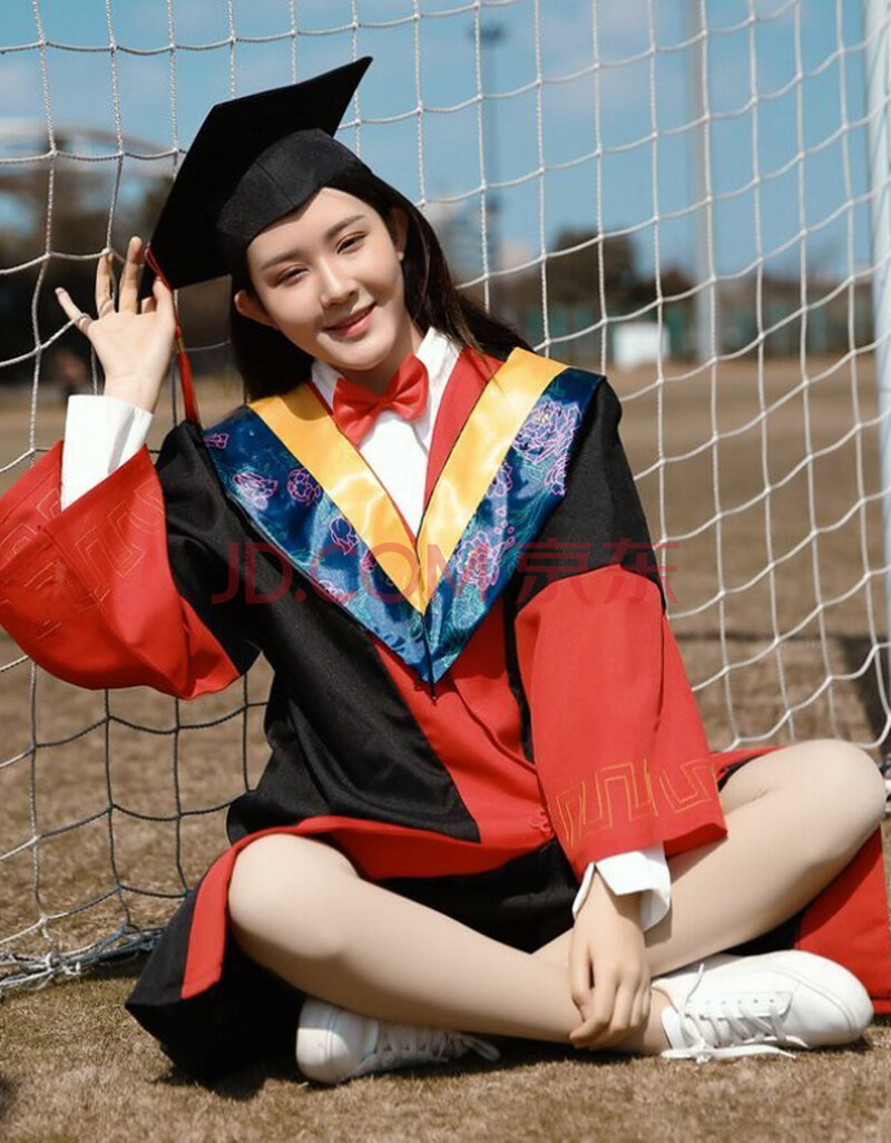 博士服 大学毕业礼服定制成人学士服垂布披肩2020 理科灰领(塑料帽)