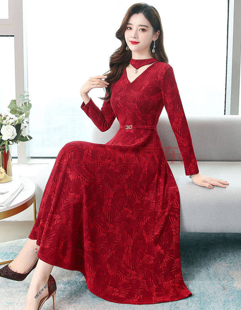 女装 连衣裙 梦诗蕊(mengshirui) 高档轻奢2020新款女装秋装收腰显瘦