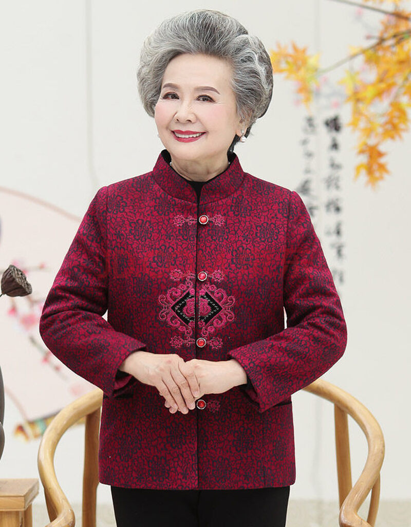 【中老年装】高端轻奢老年人春装女奶奶外套60岁70老人衣服老太太春秋