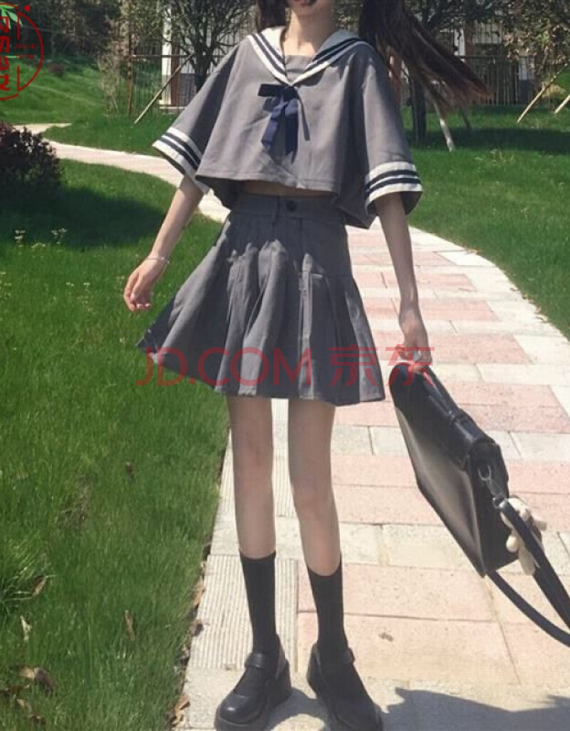 jk制服套裝新款日系校服水手服海軍領短款百褶裙子女套裝女夏原創軟妹