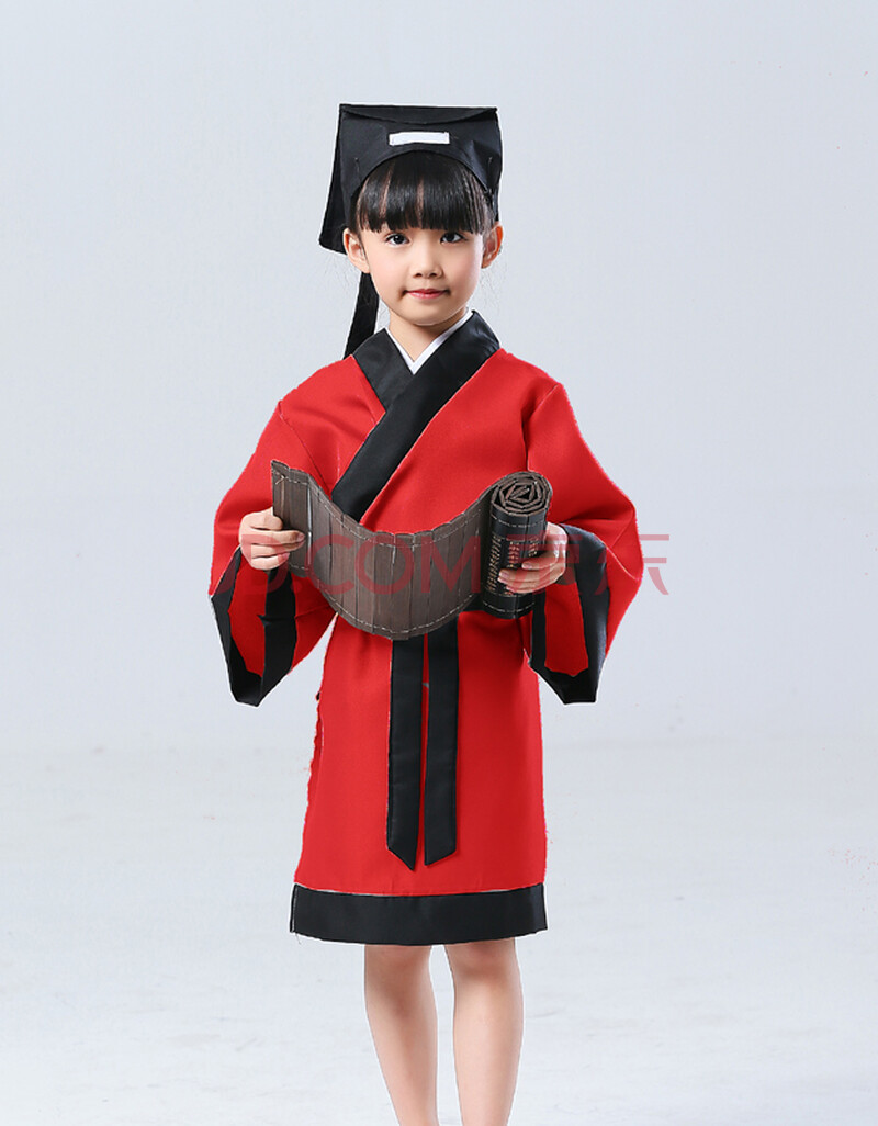 弟子规演出服古装汉服孔子国学服装男开笔礼三字经表演