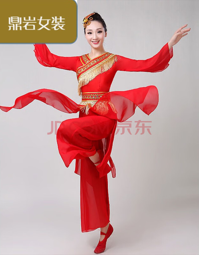 新款秧歌服女套装中老年喜庆扇子舞蹈打鼓服装中国风古典舞演出服
