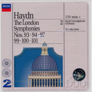 {} CD ٣׶ؽά˹2CD Colin DavisRoyal Concertgebouw OrchestraHaydn: The London Symphonies