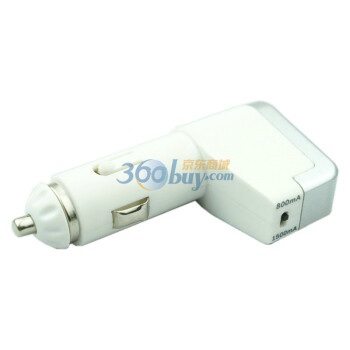 奥舒尔 800MA/1500MA可调节枪形车载充电器 六合一伸缩线 EC14