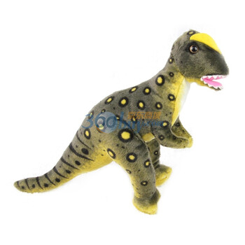 海乐园42cm双脊龙 仿真布艺毛绒玩具 灰色