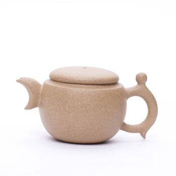 新格调 宜兴手工紫砂壶 清水段泥日月升落中品 200毫升 馈赠礼品