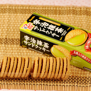 富路达抹茶味夹心饼干103g*3盒