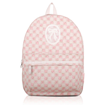 superlover日系时尚彩色格子学院风潮包书包双肩包背包1